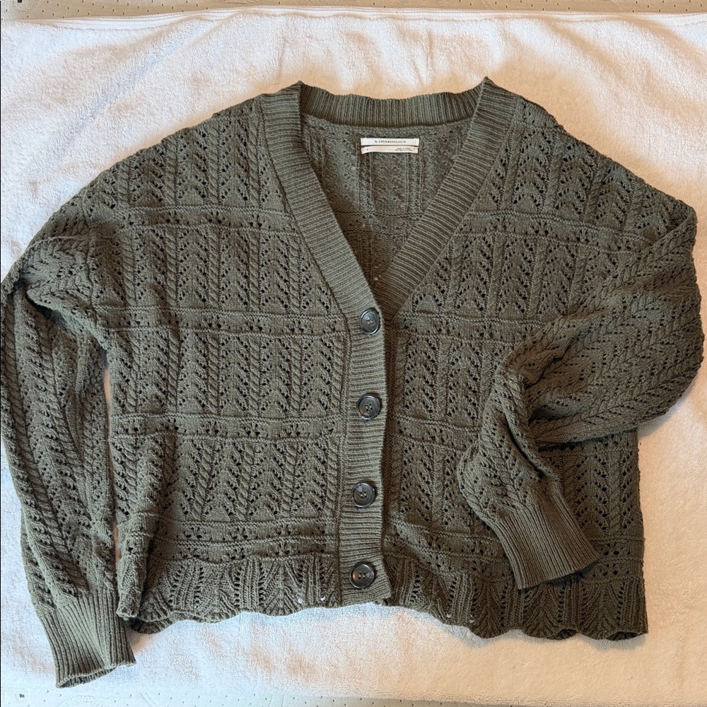 Olive Green Women's cardigan